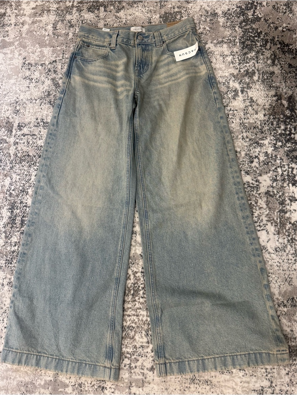 PacSun Sloane Ultra Baggy Light Blue Denim Jeans Size 25 Inseam 31”